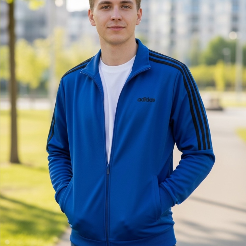 Adidas Men's Royal Blue Track Jacket